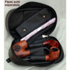 Black Nappa Leather 3-Pipe Bag