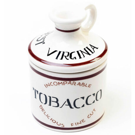 Savinelli Virginia Tobacco Jar, Made in Italy