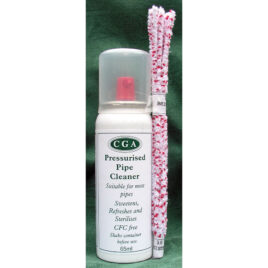 CGA Pressurised Pipe Cleaner Spray; with 10 Bristle,