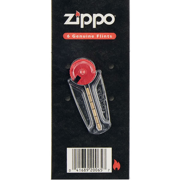 Zippo Flints, dispenser of 6; For most flint lighters58FlntZ2406N