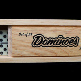 Dominoes in Wood Box<br>91-JBGam13