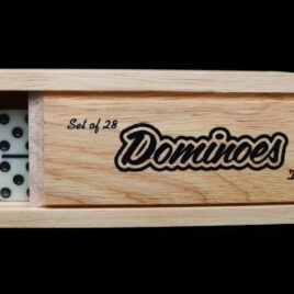 Dominoes in Wood Box  91-JBGam13