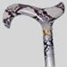 Walking Stick 4646D, Adjustable folding crutch; Snakeskin design  95-CC4646D
