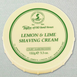Taylor of Bond Street Shaving Cream in tub; 150g; Lemon Lime94-JBTay1005