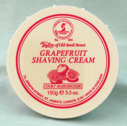Taylor of Bond Street Shaving Cream in tub; 150g; Grapefruit<br>94-JBTay1017