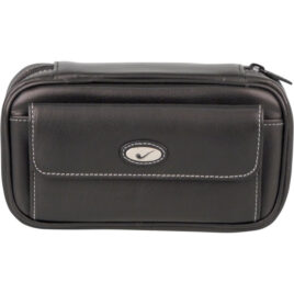 3-Pipe Bag, Black Leather