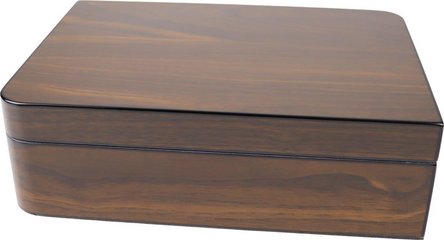 Walnut Finish Humidor; Hi-gloss, 25 Cigars 26,4×19,1x8cm  73-J1202