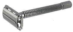 Safety Razor; 110mm, Gun Metal, Long Handle  94-JBSHV65L